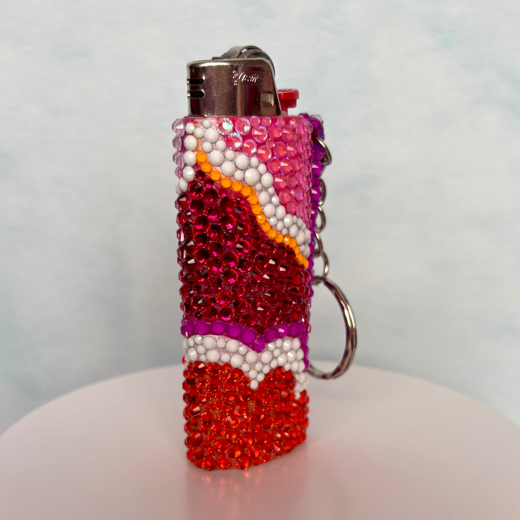 Lesbian Pride Lighter Sleeve Keychain