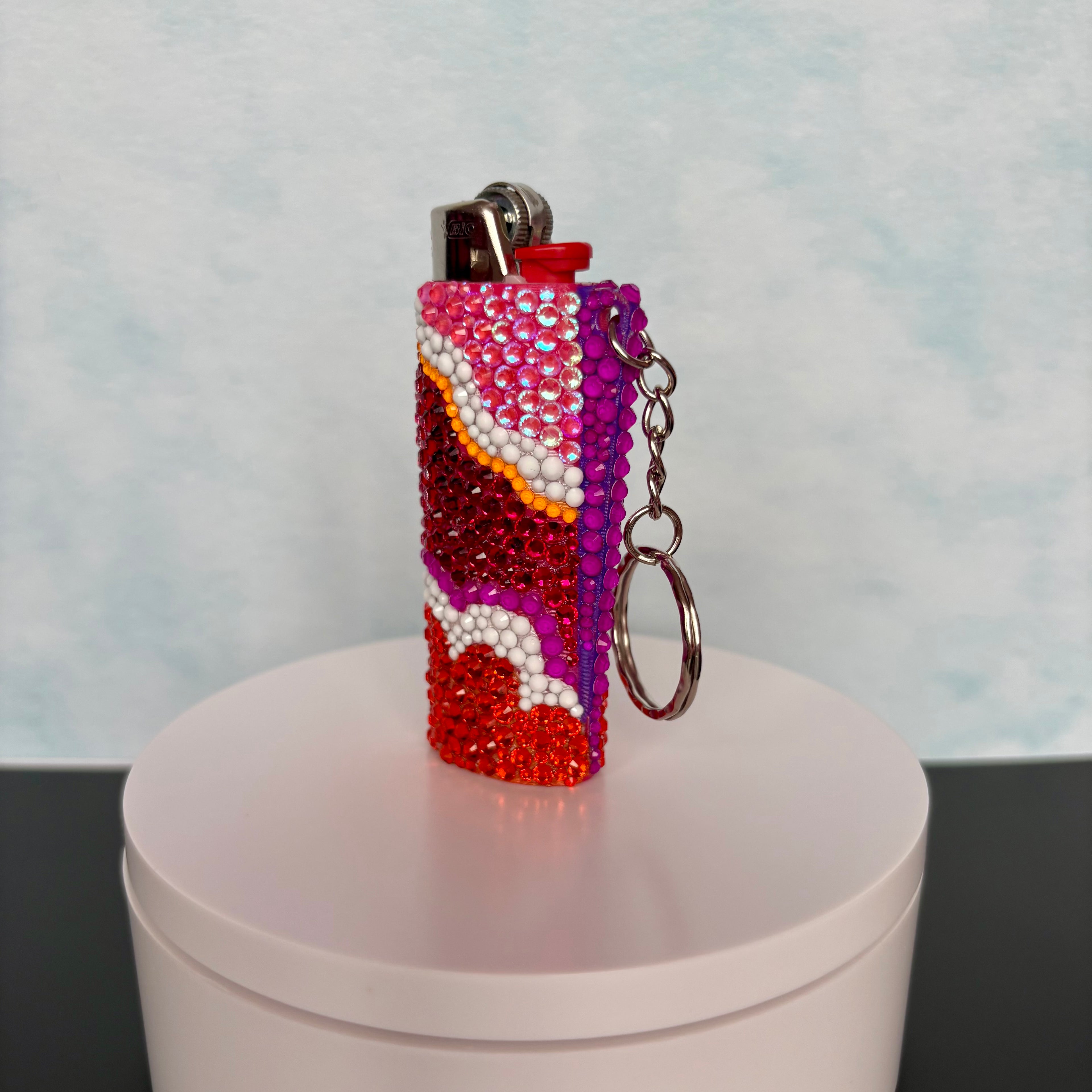 Lesbian Pride Lighter Sleeve Keychain
