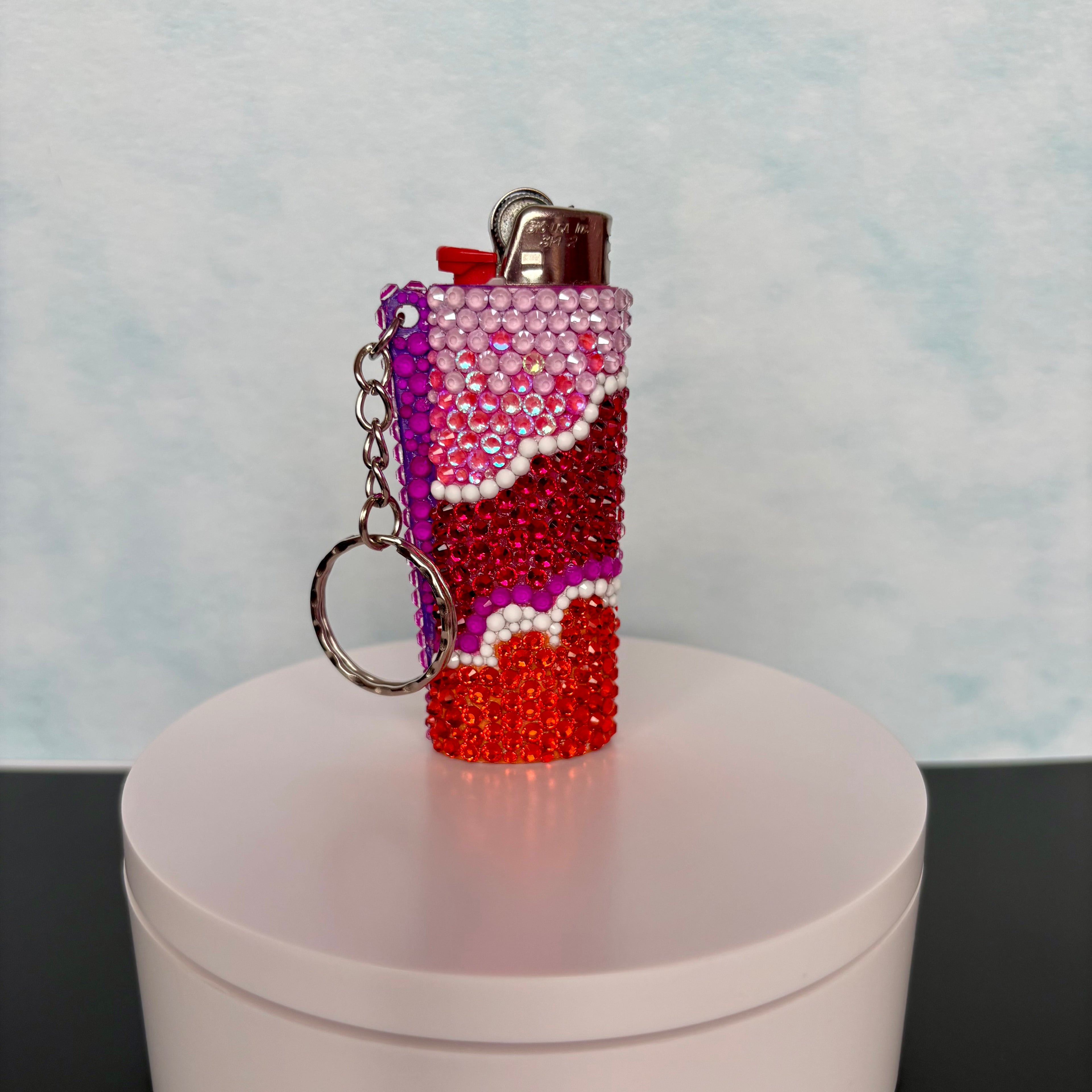 Lesbian Pride Lighter Sleeve Keychain