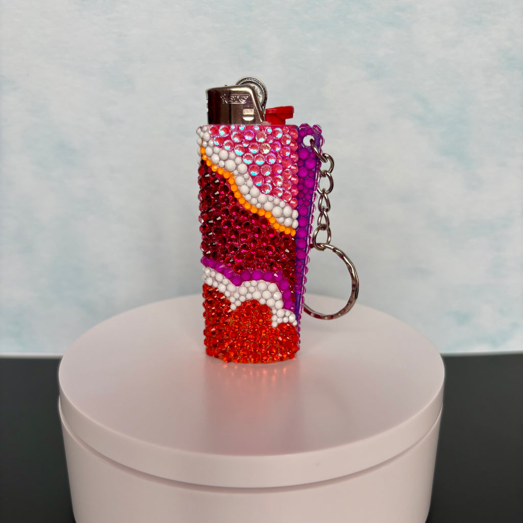 Lesbian Pride Lighter Sleeve Keychain
