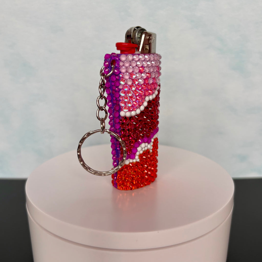 Lesbian Pride Lighter Sleeve Keychain