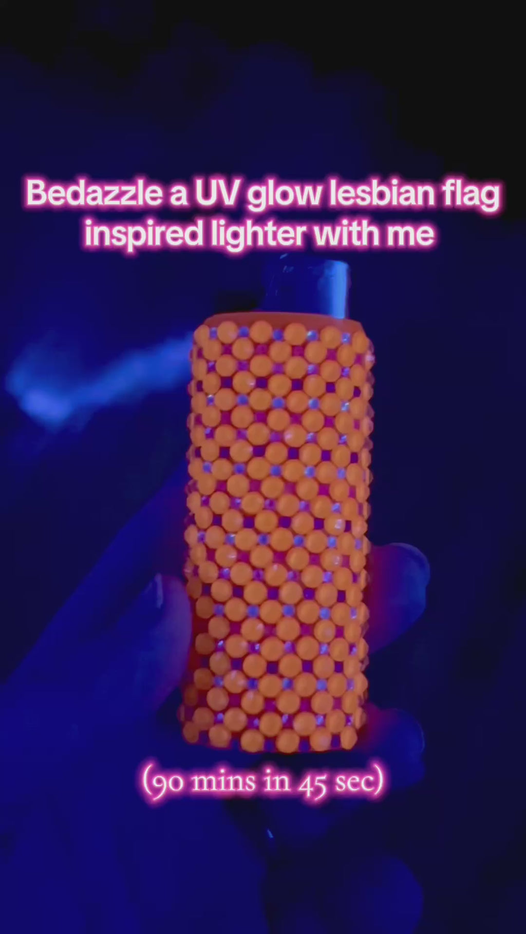 Lesbian Pride Neon Lighter Sleeve